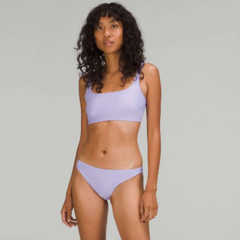 -Lululemon Waterside Mid-Rise Medium Coverage Swim Bottom in Lilac Smoke 4 NWT